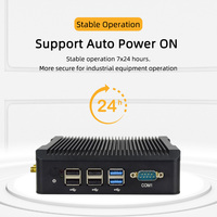Nueva Computadora de Escritorio Micro con CPU Intel N5095 N2940 J4125, Mini Computadora Industrial sin Ventilador, Puertos de Red Duales y Cuatro COM