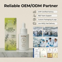 Sérum capillaire botanique aux peptides avec 95 % d'ingrédients naturels, renforce les follicules, OEM/ODM, marque privée, vente en gros, personnalisé
