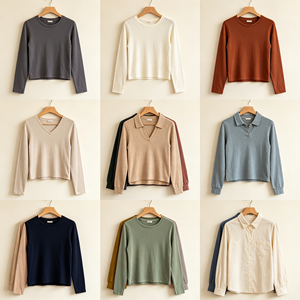 Blouses décontractées amples 100% Coton Couleur Unie Boutonnées sur le Devant pour Femme Lot de Déstockage en Gros Stock d'Entrepôt Exportation en Vrac Expédition Rapide - Product Image 5