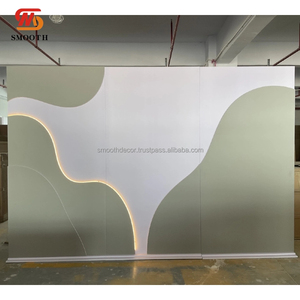 ฉากหลังงานแต่งงานอะคริลิคสี UV แบบกำหนดเองได้ พร้อมไฟ LED ทนทานและหรูหรา ขนาด 120x240 ซม. หรือขนาดตามสั่ง - Product Image 2