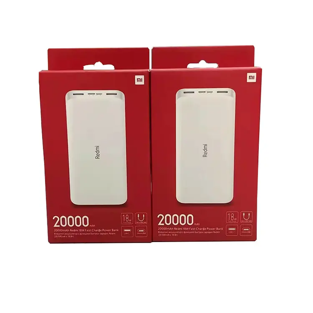 Original Global Version for Xiaomi Powerbank 20000mah 18w Fast Charging USB-C Micro-USB Mi Redmi 20000mah Power Bank