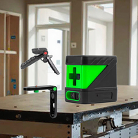 Mini livello Laser verde a 2 linee potente Cordless verticale e orizzontale linea trasversale