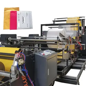 Máquina de fabricación de sobres de papel kraft, película de polivinilo laminada, bolsa acolchada de burbujas de aire