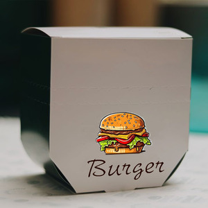 Emballage alimentaire à emporter pour frites, hamburgers, hot-dogs, pizzas, boîte pliable hexagonale avec logo, facile à manger - Product Image 3