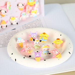 Sanrio Cartoon Ring Set For Girls Plastic Jewelry Gift <b>Box</b> <b>Mixed</b> Colors And Styles - Product Image 1