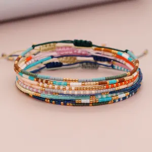 Go2boho Seed Beads Tiny Bracelets For Women Boho Pulseras Mujer Designer Colorful Friendship Adjustable Jewelry Accessories Y2k