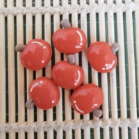3D platte rode appel-tomaat mini fruitcharms voor telefoonhoesjes, sleutelhangers, knutselwerkjes, schattige accessoires