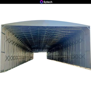 Auvent mobile en acier push-pull pour grand entrepôt, <span class=keywords><strong>abri</strong></span> <span class=keywords><strong>de</strong></span> stationnement extérieur, protection contre la pluie et le soleil - Product Image 5