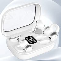 Écouteurs sans fil Q10 Couple, 2-en-1 (clip-on et semi intra-auriculaires), affichage LED de la batterie en temps réel, V5.49, faible latence de 30 ms