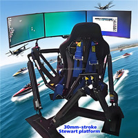 Simulador de Carreras de Metal y Fibra de Vidrio con 3 Pantallas, Movimiento 6DOF, Educativo, para Uso en Interiores y Exteriores, Hogar, Escuela, Aeropuerto