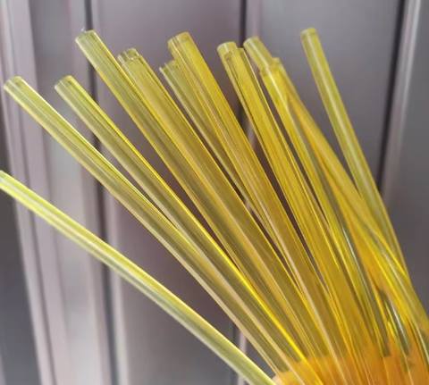 Transparent Yellow Silicone Hot Melt Glue Stick for Woodworking Construction Transportation Use