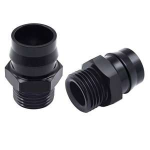 Conector <span class=keywords><strong>de</strong></span> Manguera <span class=keywords><strong>de</strong></span> Alta Resistencia 3/4-16 UNF Macho a 3/4" Barb - Piezas <span class=keywords><strong>de</strong></span> Automóvil <span class=keywords><strong>de</strong></span> Aluminio Anodizado Negro para Mejoras <span class=keywords><strong>de</strong></span> Líneas <span class=keywords><strong>de</strong></span> <span class=keywords><strong>Combustible</strong></span>/Sistemas <span class=keywords><strong>de</strong></span> Refrigeración - Product Image 1