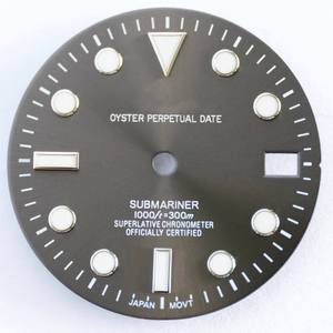 Nuevo reloj mecánico NH35 con un diámetro de 28.5 pulgadas y una esfera azul luminosa. Accesorios para relojes. - Product Image 6