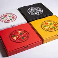 Boîte à pizza personnalisée grande, petite, mini, pour l'emballage alimentaire