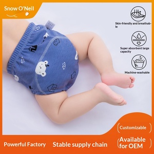 กางเกงฝึกหัดเด็ก Snow Oni ผ้าฝ้ายพิมพ์ลาย <span class=keywords><strong>ร</strong></span>ะบายอากาศได้ดี พร้อมช่องป้องกันกา<span class=keywords><strong>ร</strong></span><span class=keywords><strong>ร</strong></span>ั่วซึมแบบ 3 มิ<span class=keywords><strong>ต</strong></span>ิ กันน้ำ ป้องกันการแพ้ นุ่มพิเศษ - Product Image 3