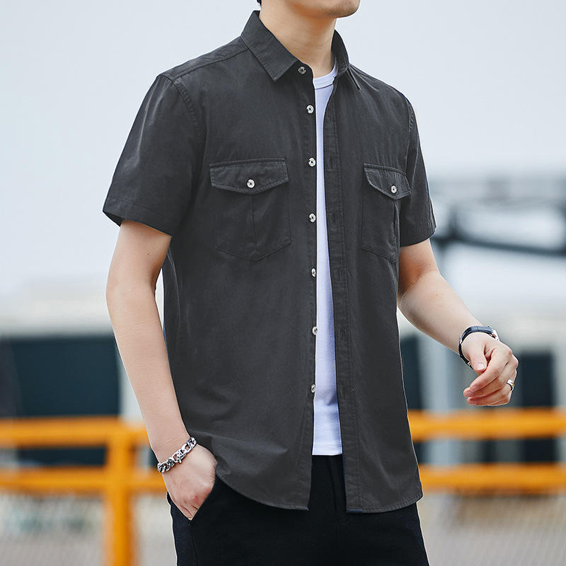 Nuovo stile giapponese cotone 100% Casual due tasche con patta