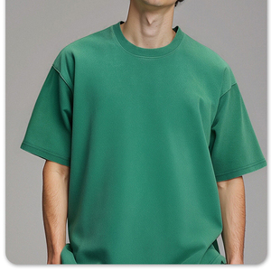 เสื้อยืดแขนสั้นผ้าคอตตอนหนาน้ำหนัก 230 กรัม สไตล์วินเทจ ทรงหลวม แฟชั่นสตรีทแวร์ สำหรับวัยรุ่นและผู้ชาย รับสั่งทำ ขายส่ง - Product Image 1