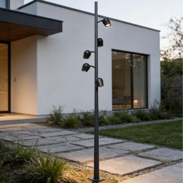 Direct Manufacturer of Aluminum Landscape Garden Lights Wine Glass Floodlight Residential Area Spotlight LED IP65 Outdoor Lights
