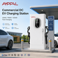 AMPPAL Nouvelle Énergie 60KW 90KW 120KW 160KW 180KW 240KW Station de Recharge DC Double Pistolet pour Véhicules Électriques, Usage Domestique et Commercial