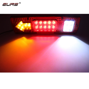 ไฟท้ายแบบ LED กลมขนาด4นิ้ว12โวลต์24โวลต์ IP68กันน้ำสีขาว + แดงอายุการใช้งาน50000ชั่วโมงสำหรับรถบรรทุกรถพ่วง - Product Image 2