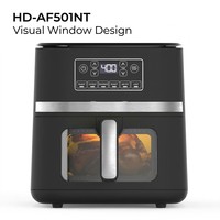 Four à Friture Sans Huile 8-en-1 à Commande Numérique, Revêtement Antiadhésif PTFE, Grande Capacité Moderne pour Cuisine Domestique, Camping en Extérieur, Allemand, Français