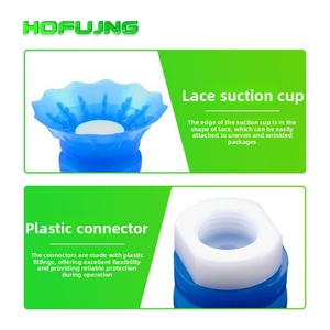 STP35S/60S Manipulador de silicona de succión azul y blanco para embalaje blando, ventosa de vacío para apertura de bolsas con borde labial, accesorio industrial - Product Image 3