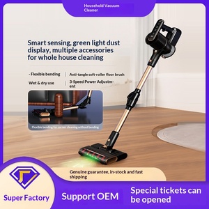 Aspirapolvere e Lavapavimenti Senza Fili Pieghevole con Manico Lungo, Doppio Uso Umido/Secco, 14.000 Watt di Aspirazione, Portatile per Casa e Pavimenti - Product Image 3