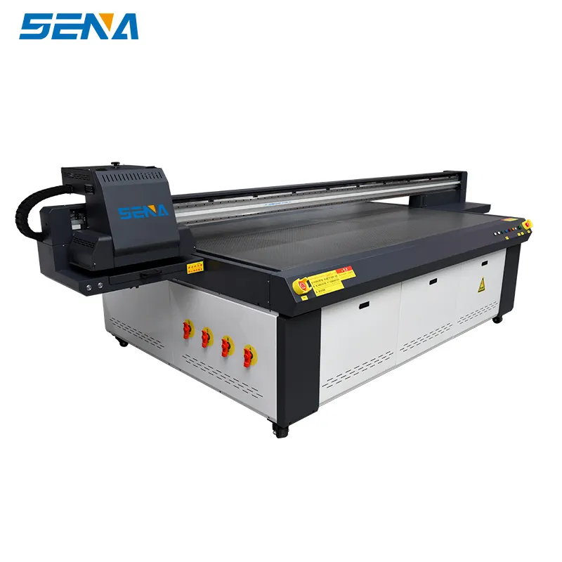 High quality 2513UV flatbed printer 2-3 G5 heads for mass printing production of glass plank large format printers