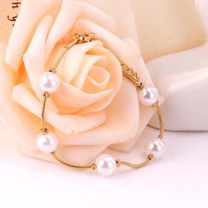Asonsteel Stainless Steel <b>Bracelets</b> and <b>Pearl</b> Jewelry for Women Chains Jewelry - Product Image 3