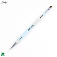 Prix d'usine Autres outils pour ongles Ensemble d'outils à ongles double-embout à manche métallique dégradé Ensemble de pinceaux multifonctionnels pour nail art