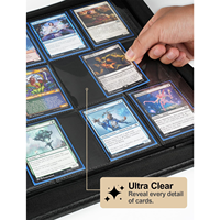 Classeur de cartes à 12 pochettes, album de rangement pour 480 cartes à collectionner, livre de rangement sans anneaux à fermeture éclair pour cartes de jeux et de sport – Fourniture directe usine