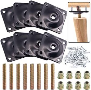 Bắc Âu phụ kiện phần cứng cho đồ nội thất ăn uống hàng đầu nghiêng 14 ° gắn tấm và 2-3cm Chân tủ cho ghế và ghế sofa - Product Image 2