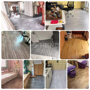 Revêtement de sol en vinyle PVC luxueux en rouleau pour appartements, chambres, bureaux, cuisines, écoles, intérieur uni et élégant - Product Image 1