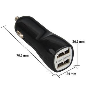 Mini adaptateur de chargeur de téléphone de voiture double USB 2.1A <span class=keywords><strong>charge</strong></span> rapide pour <span class=keywords><strong>iPhone</strong></span> Xiaomi HTC téléphone tablette chargeur de voiture <span class=keywords><strong>prise</strong></span> - Product Image 5