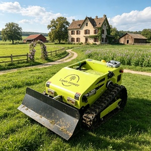 <span class=keywords><strong>Tondeuse</strong></span> à gazon intelligente 500 mm télécommandée tout-terrain à braquage zéro pour petits jardins et cours - Product Image 4