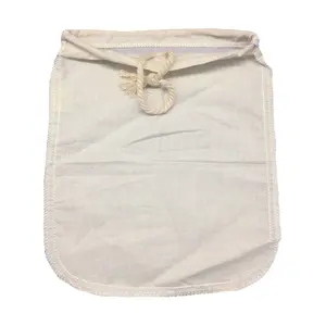 Wholesale Reusable Food Grade Nylon Mesh / Organic Hemp Cotton Nut Milk Filter Bag Cold Brew Coffee Filter Bag Washable