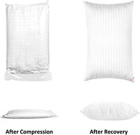 Oreillers de soutien pour le cou de la collection hôtelière pour les dormeurs sur le côté/le dos, lot de 2, taille Queen, super doux, alternative rafraîchissante et respirante