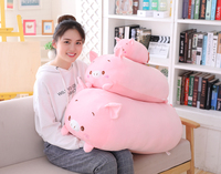 Animal de dibujos animados dulce dinosaurio cerdo gato oso muñeca suave bebé almohada Panda hámster elefante ciervo Peluche de juguete