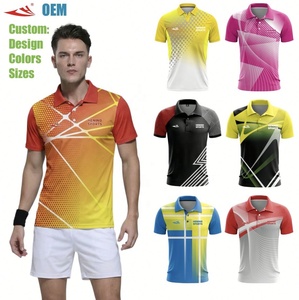 Polo T-shirt Homme, Maillot d'équipe de Tennis de Table et Badminton, Chemises à Col Vides pour Hommes, Fabricant Grossiste de Polos de Golf et de Sport - Product Image 1