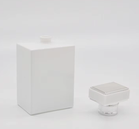 Flacon de parfum rectangulaire en verre vide de 100 ml, design luxueux personnalisé blanc avec couvercle