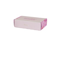 Nouvelle boîte d'expédition pliable en carton ondulé imprimée double face personnalisée PLD 2026, rose, pour emballage de peptides et suppléments de beauté