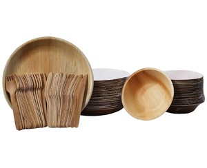 Platos Desechables de Palma de Areca Sostenibles de Alta Demanda para Catering, Buffet y Servicio de Comida para Fiestas, Disponibles para la Venta - Product Image 5