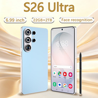 Smartphone S26 Ultra 5G avec appareil photo 108MP, écran 6,99 pouces, 22 Go + 2 To, batterie 8000 mAh, double SIM, idéal pour le gaming, les voyages et la photographie quotidienne
