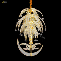 Lampe décorative industrielle du Moyen-Orient, lustre personnalisé pour mosquée, design sur mesure, cristal/métal, garantie 5 ans