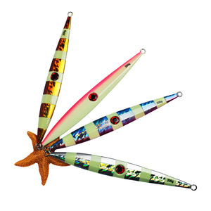 Señuelo de Pesca Jig de 250g, Hundimiento Rápido, Luminoso con Ojo Láser, para Pesca de Atún en Alta Mar, Aleación de Plomo - Product Image 1