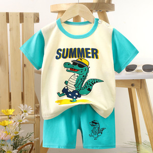 Set di Abbigliamento Estivo per Bambini da 1 a 5 Anni, T-shirt in Puro Cotone + Pantaloncini, 2 Pezzi, Abbigliamento per Bambine - Product Image 2