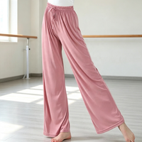 Nouveaux pantalons de danse moderne, pantalons à jambes larges pour la pratique et la performance de la danse classique