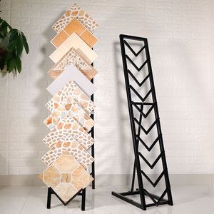 Custom Boutique Tile Showroom Marble Granite Sample Quartz Stone Ceramic Tile Display Rack