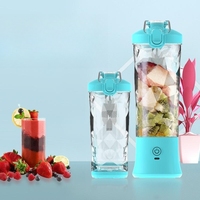 Nouveauté 2026 – Meilleures ventes AMZ – Mixeurs portables rechargeables 600 ml avec logo personnalisé pour la maison, le bureau, les voyages et la salle de sport