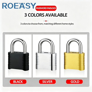 Lucchetto a Combinazione ROEASY in Lega di Zinco, Impermeabile e Antiruggine, Senza Chiave, con Codice a 4 Cifre per Armadietti, Valigie e Bagagli - Product Image 2